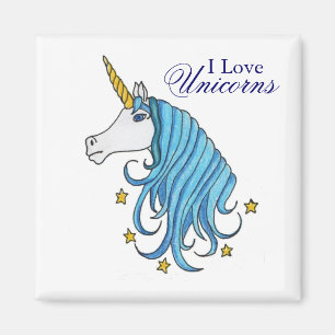 I Love Unicorns Magneet