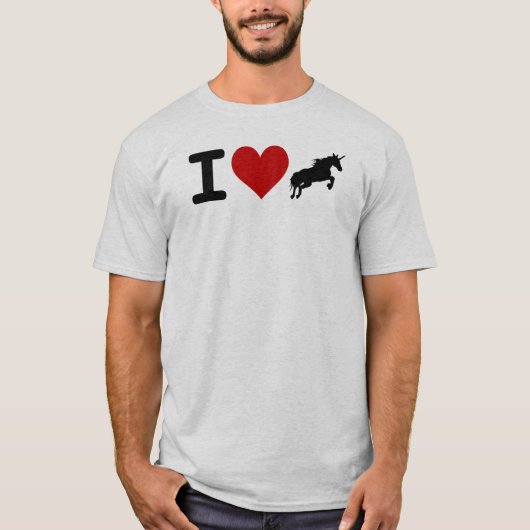 I Love Unicorns T-shirt (Voorkant)