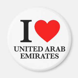 I Love United Arab Emirates Magneet