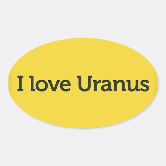 I Love Uranus Sticker (Devant)