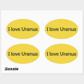 I Love Uranus Sticker (Feuille)