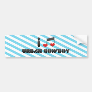 I Love Urban Cowboy Bumpersticker
