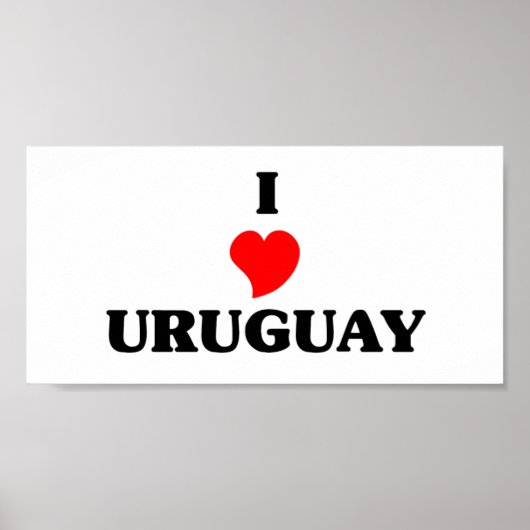 I Love Uruguay Poster (Voorkant)