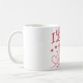 I Love Us Teddy Bear Mug (Gauche)
