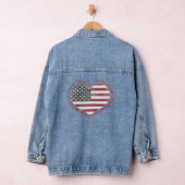  I Love USA Heart Denim Jacket (Hangar)