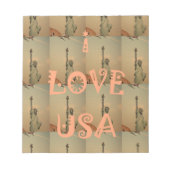 I Love USA Notitieblok (Voorkant)