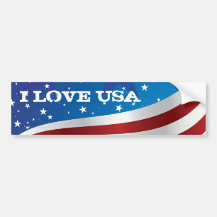 I Love USA Patriot Bumpersticker