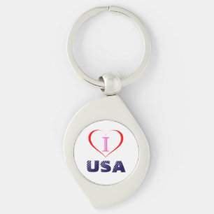 I Love USA Sleutelhanger