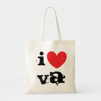 I Love VA Canvas tas