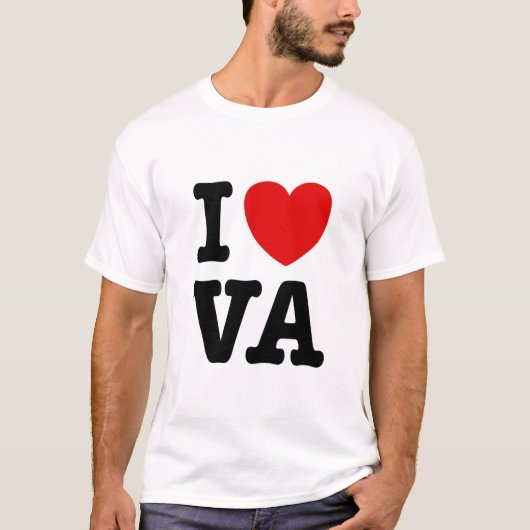 I Love VA T-shirt (Voorkant)