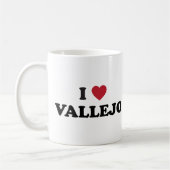 I Love Vallejo California Koffiemok (Links)