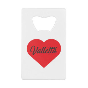 I Love Valletta - Malta Kredietkaart Flessenopener