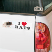 I love (variegated) Rats Bumpersticker (Op Truck)