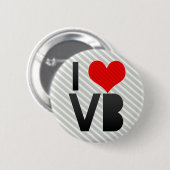 I Love VB Ronde Button 5,7 Cm (Voorkant /achterkant)