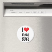 I Love Vegan Boys Magneet (Insitu (Vaatwasser))