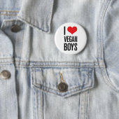 I Love Vegan Boys Ronde Button 5,7 Cm (In situ)