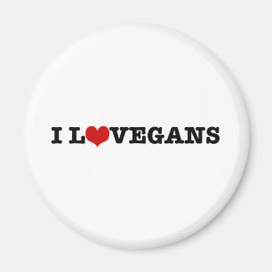 I Love Vegans Magneet