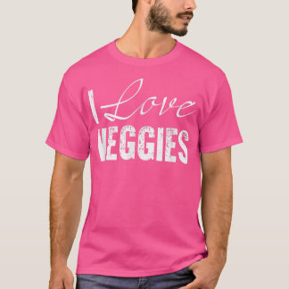 I Love Veggies Cool Vegetari Vegans T-shirt