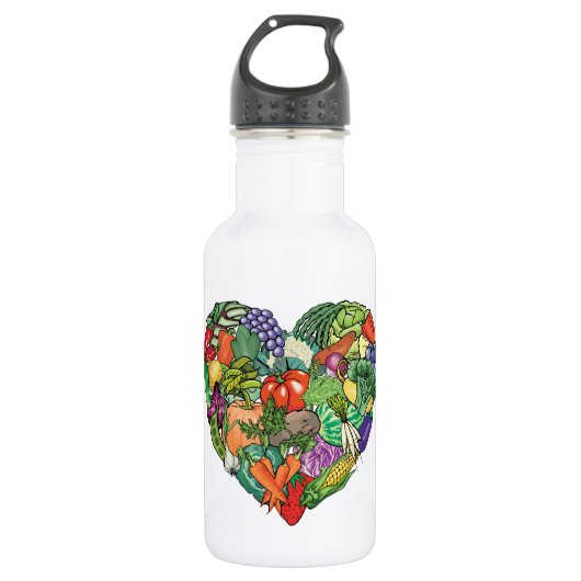 I Love Veggies Waterfles (Voorkant)
