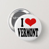 I Love Vermont Ronde Button 5,7 Cm (Voorkant /achterkant)