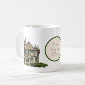 "I Love Victorian Houses" Café Mug Design #1 (Devant gauche)