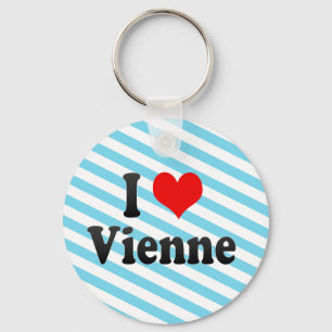 I Love Vienne, France Sleutelhanger