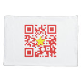I Love Vietnam (Tôi Yêu Viboyt Nam) Flag QR Code Kussensloop (Achterkant)