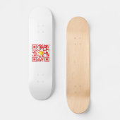 I Love Vietnam (Tôi Yêu Viboyt Nam) Flag QR Code Skateboard (Voorkant)