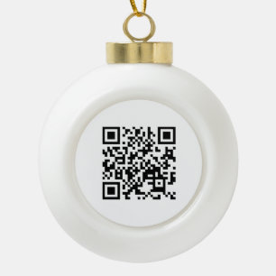 I Love Vietnam (Tôi Yêu Vimint Nam) Flag QR Code Keramische Bal Ornament