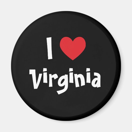 I Love Virginia Magneet (Voorkant)