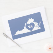 I Love Virginia State Stickers (Envelop)