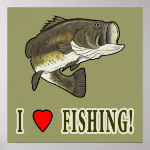 I Love Vist: Largemouth Bass Poster