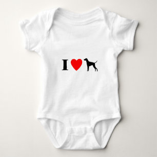 I Love Vizslas Baby Creeper Romper