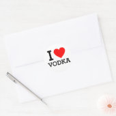 I Love Vodka Ronde Sticker (Envelop)