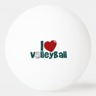 I Love Volleyball Pingpongballen