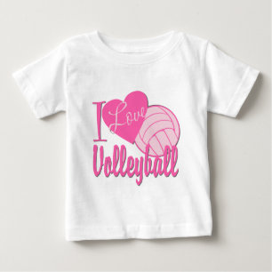 I Love Volleyball Pink