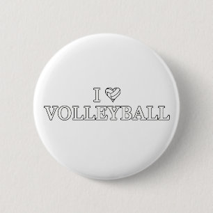 I Love Volleyball Ronde Button 5,7 Cm