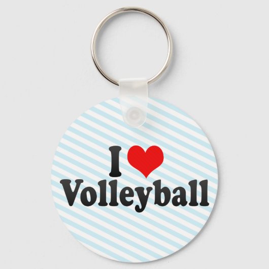 I Love Volleyball Sleutelhanger (Voorkant)