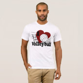 I Love Volleyball T-shirt (Voorkant volledig)