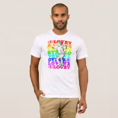 I Love VR Rainbow T-Shirt (Voorkant volledig)