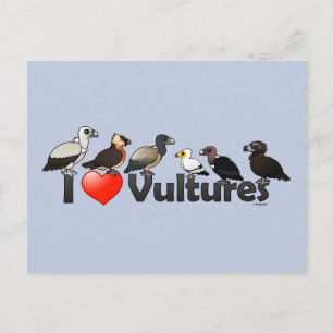 I Love Vultures (Eurasia) Briefkaart