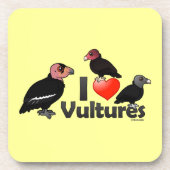 I Love Vultures (North America) Bier Onderzetter (Voorkant)