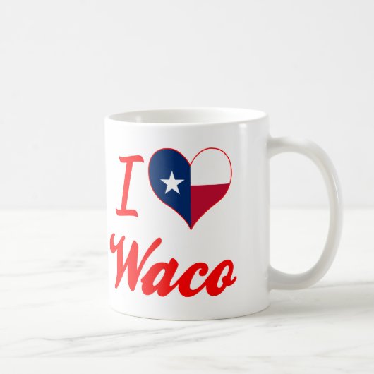 I Love Waco, Texas Koffiemok (Rechts)