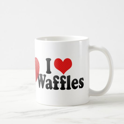 I Love Waffles Koffiemok (Rechts)
