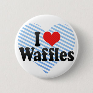 I Love Waffles Ronde Button 5,7 Cm