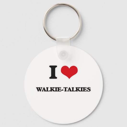 I Love Walkie-Talkies Sleutelhanger (Voorkant)