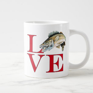 I Love Walleye Extra Grote Beker