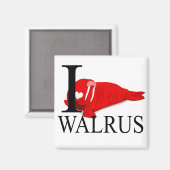 I Love Walrus Magnets (Recto/Verso)