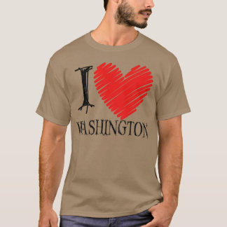 I Love Washington Washington Love Washington Merch T-shirt