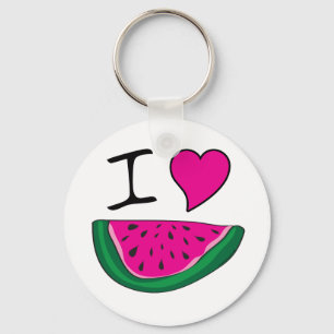 I Love Watermelon Sleutelhanger